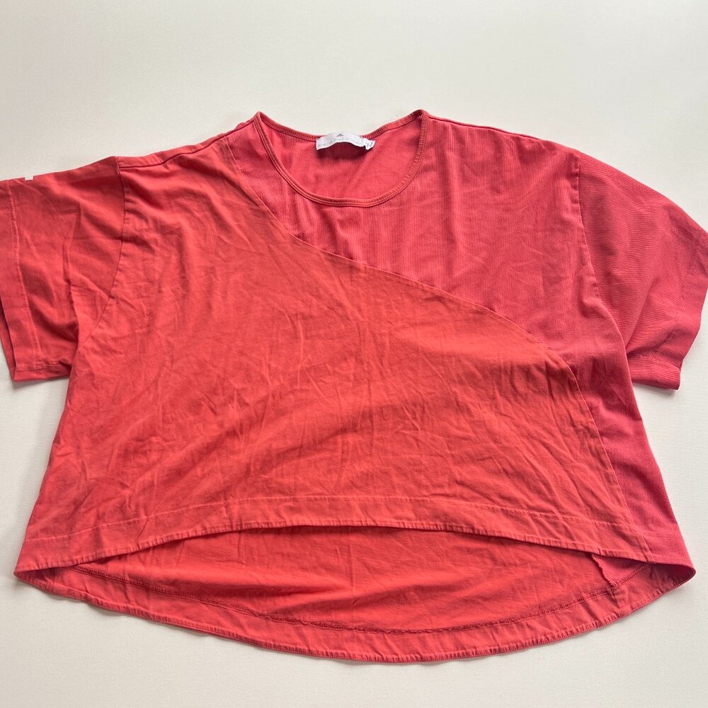 Stella McCartney ADIDAS Coral Crop Tee Mesh Large